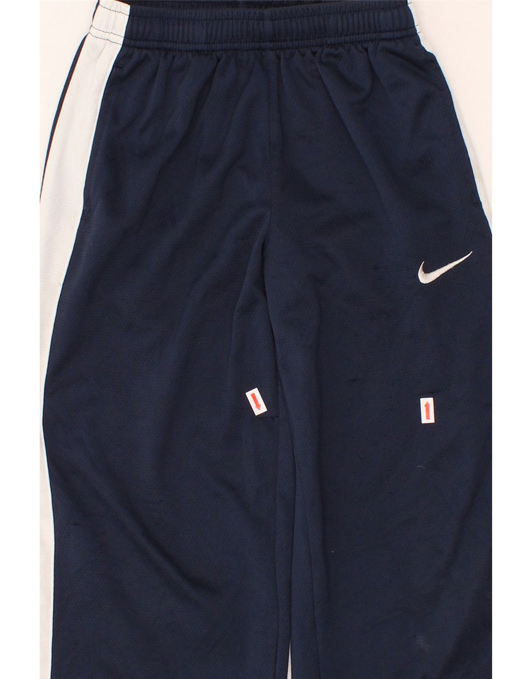 NIKE Boys Tracksuit Trousers 10-11 Years Medium Navy Blue Colourblock Vintage Nike and Second-Hand Nike from Messina Hembry 