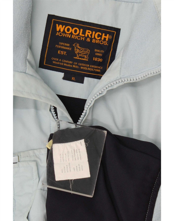 Woolrich Veste Bomber Homme UK 42 XL Bleu Nylon