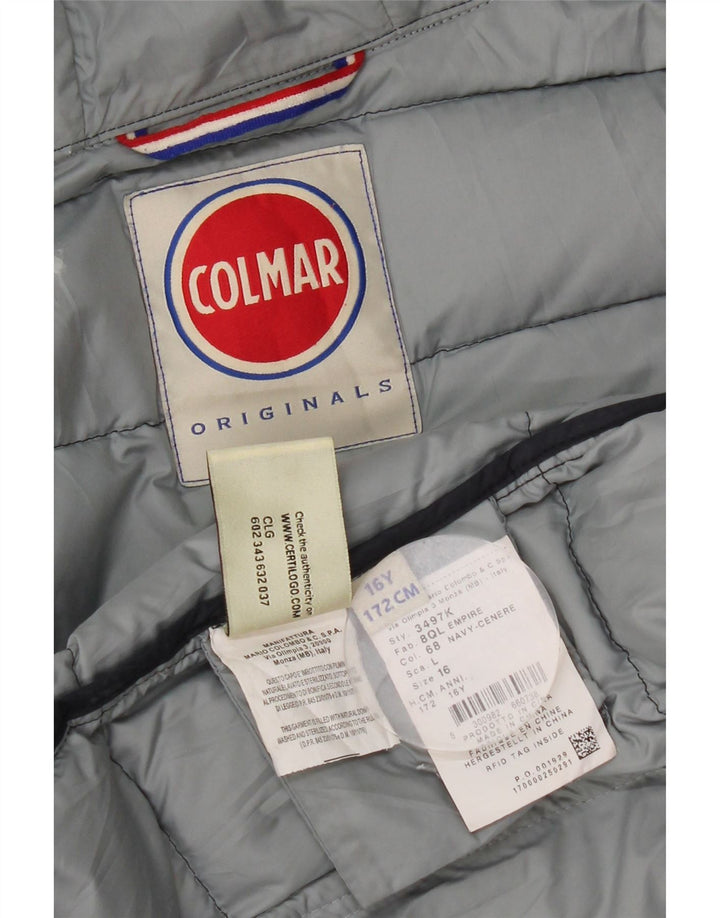 COLMAR Doudoune à capuche Garçon 15-16 ans Bleu Marine Polyester