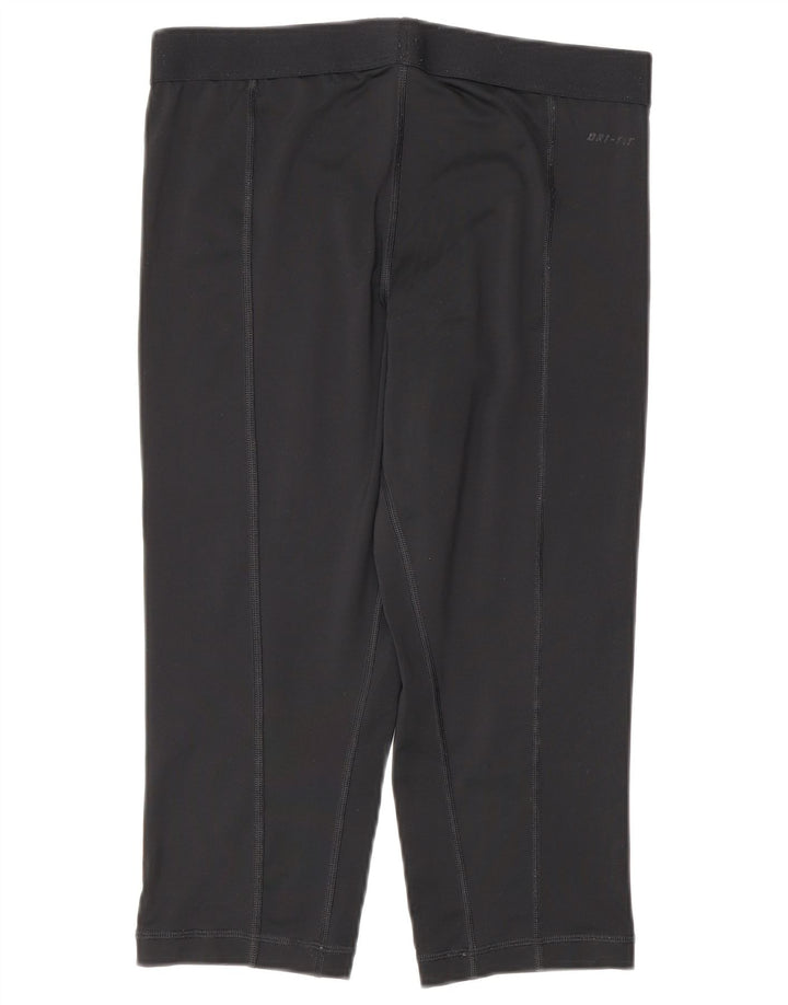 Nike Legging Capri Femme UK 12 Noir Moyen