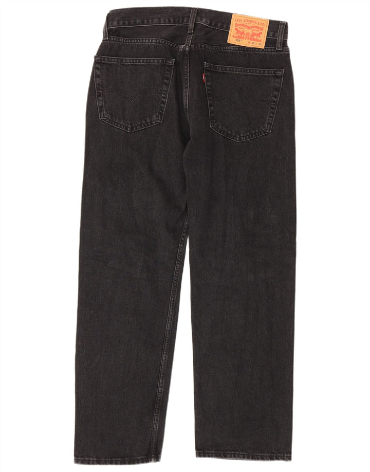 Levi's Jean Droit 555 Homme W32 L30 Noir Coton