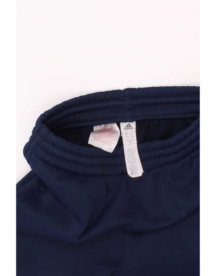Adidas Pantalon de Survêtement Garçon Joggers 6-7 ans Bleu Marine Polyester