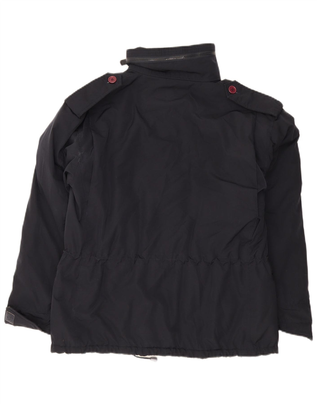 Alberto Aspesi Veste matelassée militaire pour homme UK 36 Small Noir