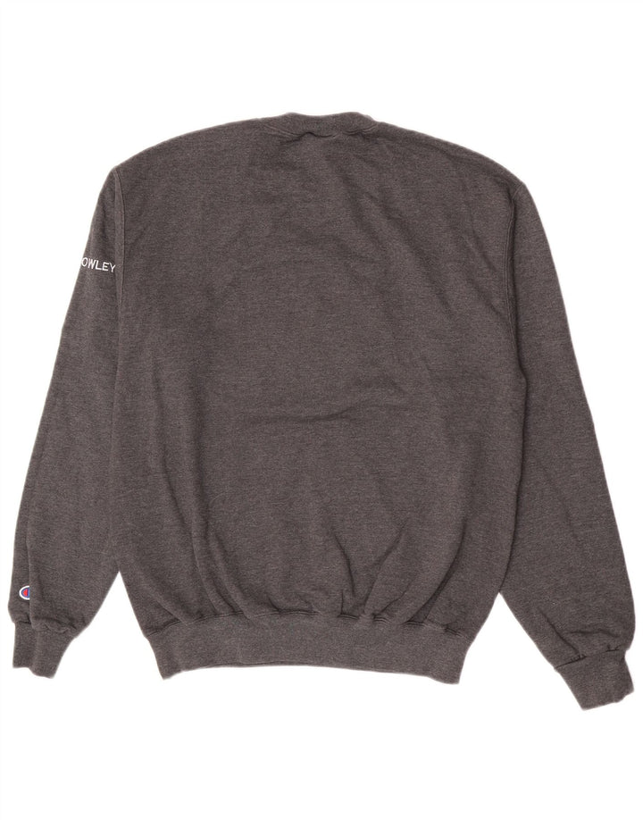 Champion Sweat-Shirt Graphique Homme Gris Moyen Coton