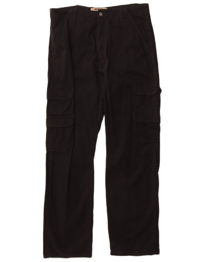 Wrangler Pantalon Cargo Droit Homme W34 L32 Coton Noir