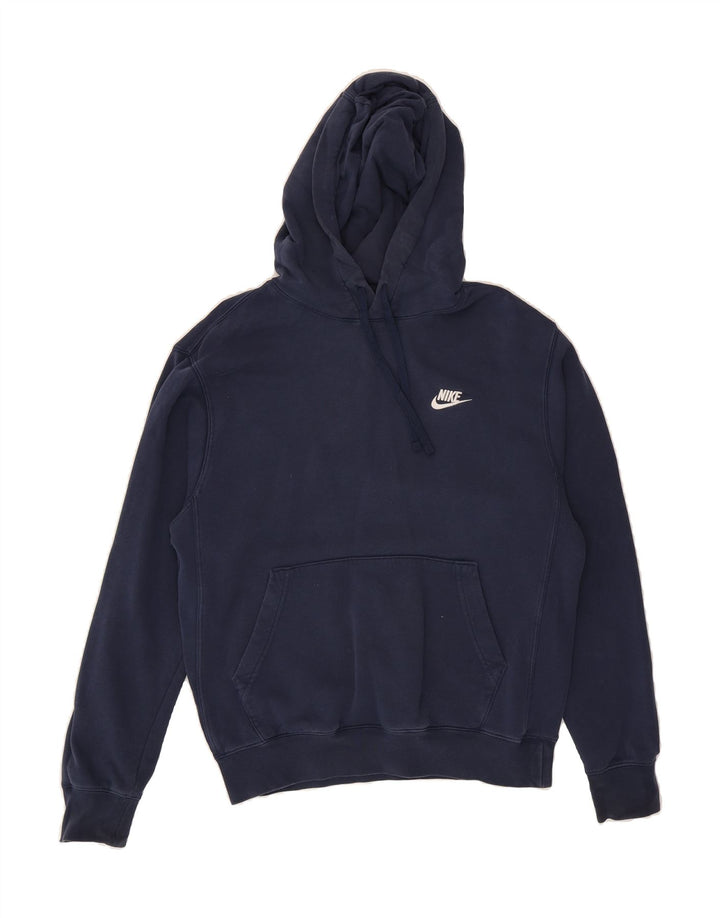NIKE Mens Hoodie Jumper Small Navy Blue Cotton Vintage Nike and Second-Hand Nike from Messina Hembry 