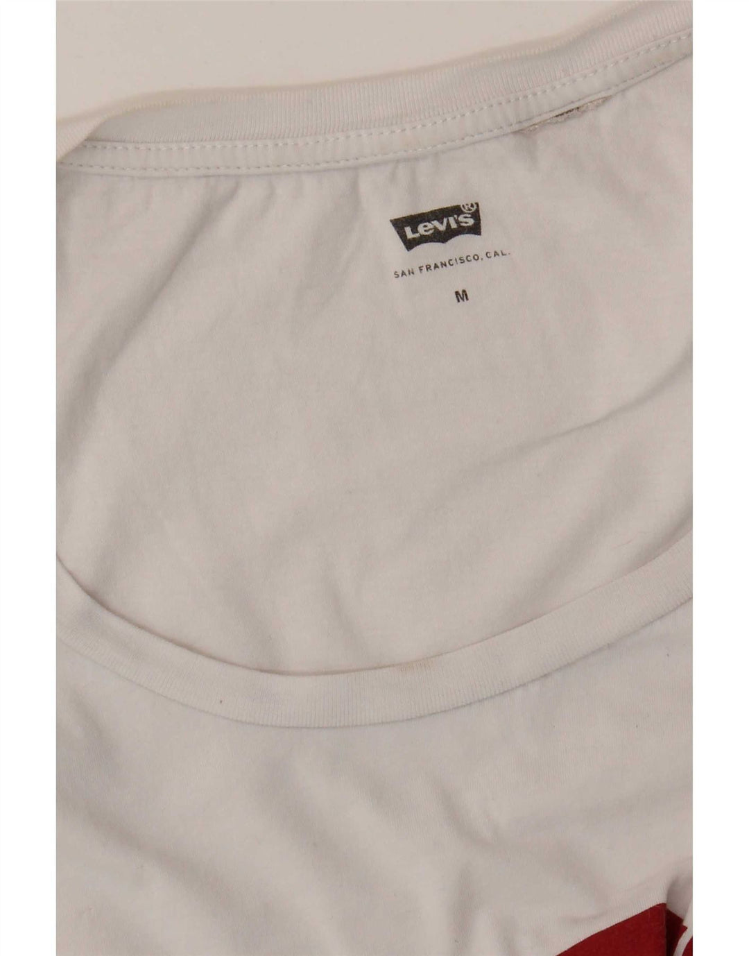 Levi's Débardeur Graphique Femme UK 12 Medium Blanc