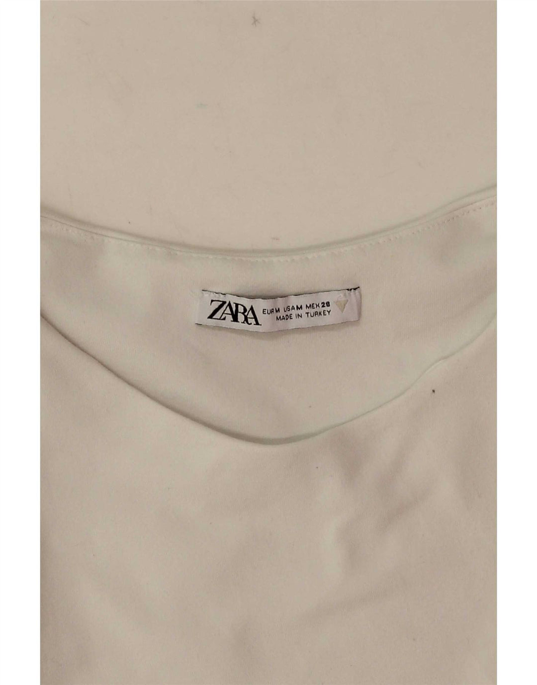 Zara Body sans manches pour femme UK 12 Blanc moyen