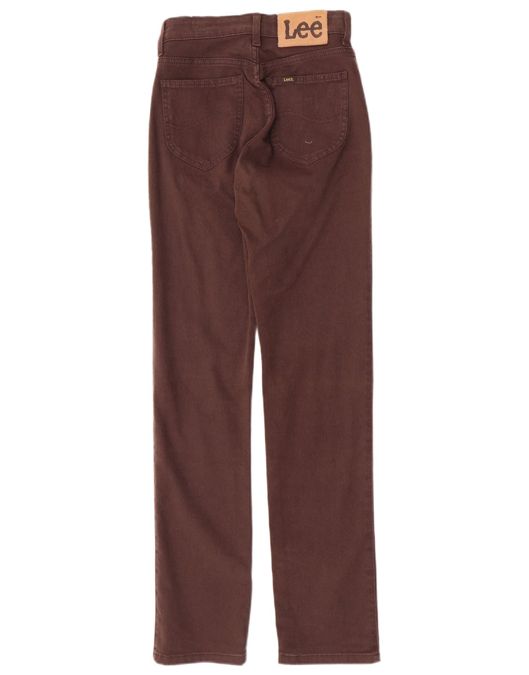 Lee Jean Droit Femme W27 L31 Marron Coton