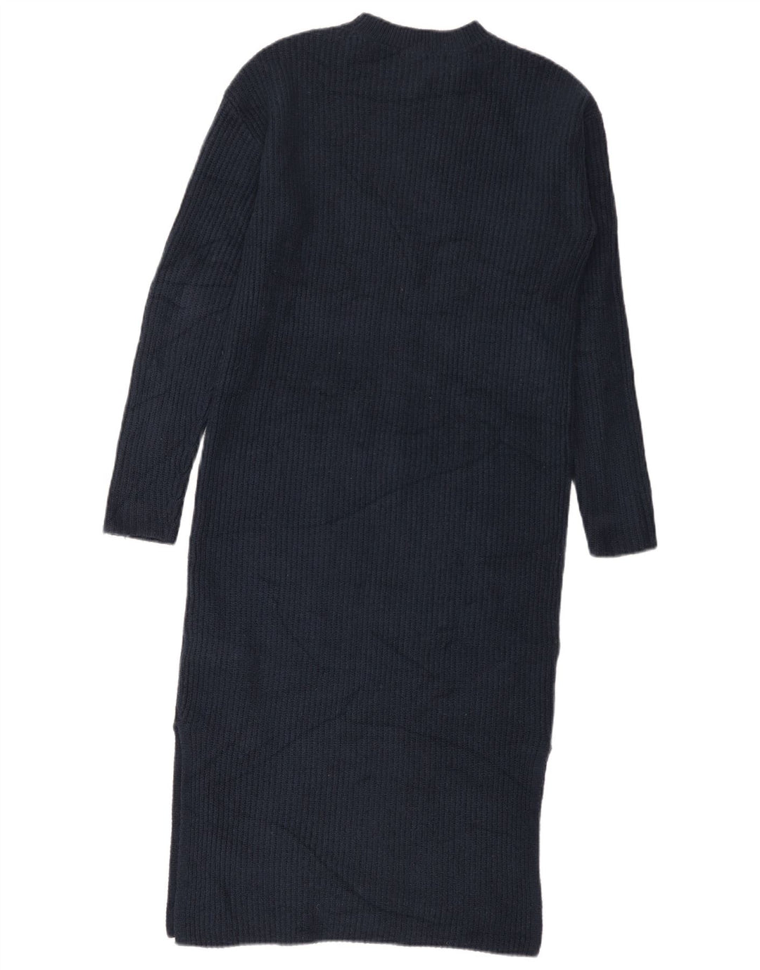 Marks & Spencer Robe pull à manches longues pour femme Petit bleu marine Polyester