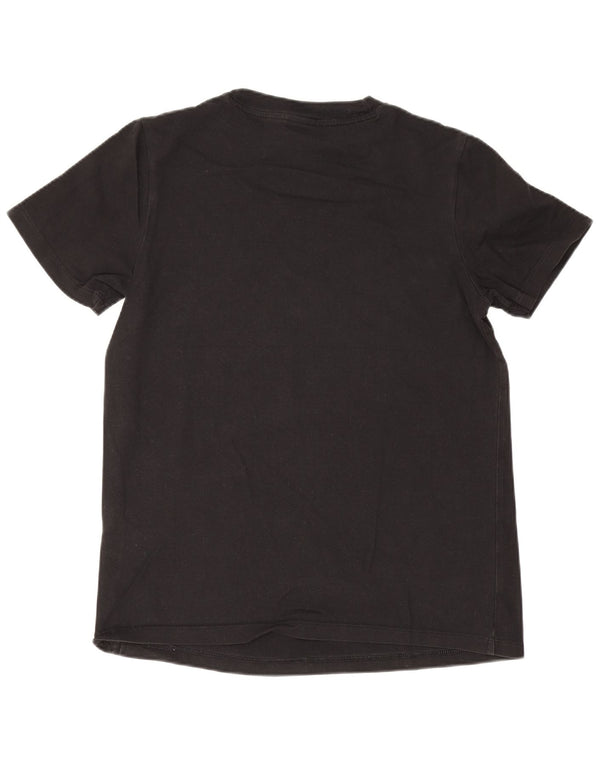 Adidas T-shirt graphique pour femme UK 10 Petit coton noir