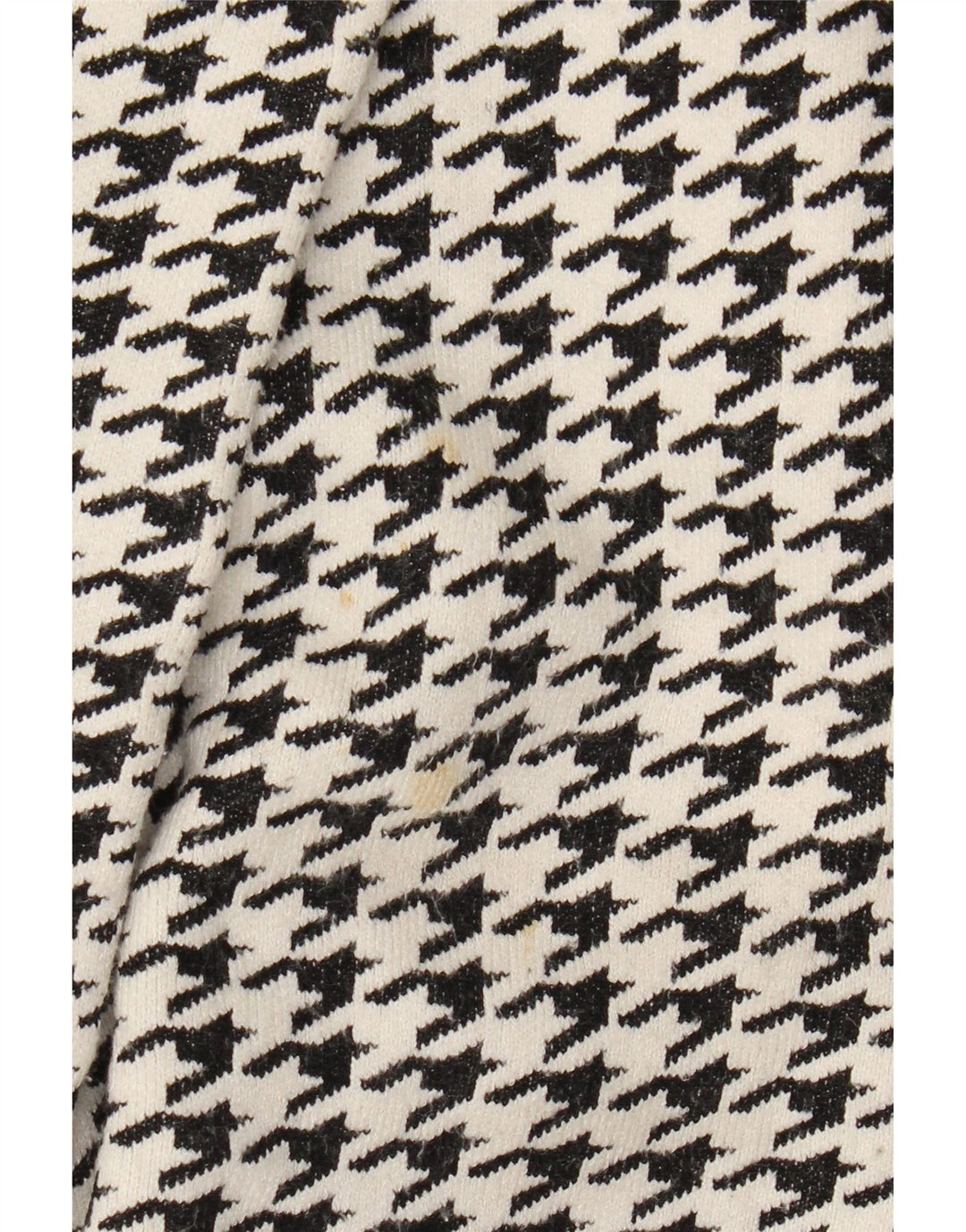 Zara Manteau surdimensionné pour femme UK 10 Petite viscose pied-de-poule noire