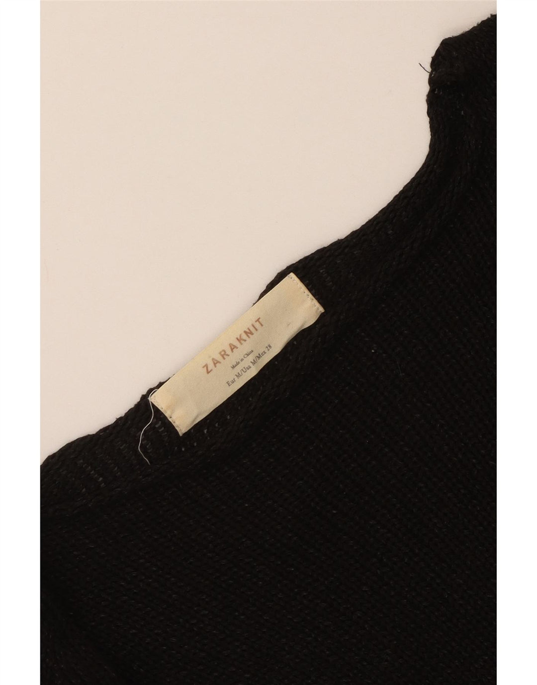 Zara Pull col bateau pour femme UK 12 Noir moyen