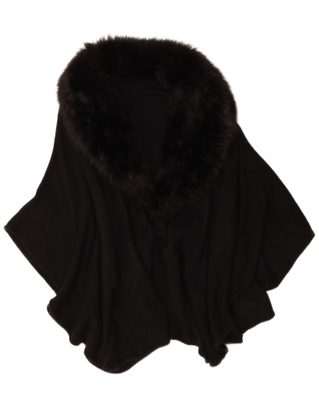 Manteau Poncho Femme Vintage Taille Unique Noir