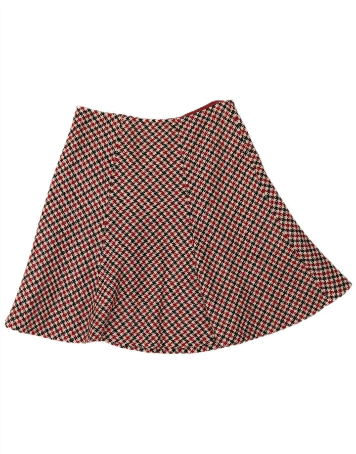 Hobbs Jupe trapèze pour femme UK 12 Medium W30 pied-de-poule multicolore