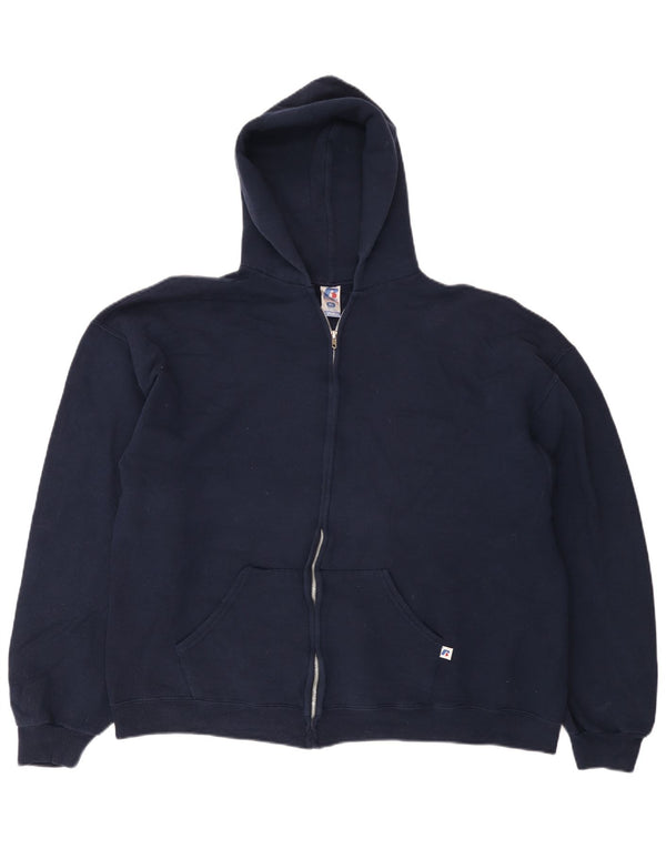 RUSSELL ATHLETIC Pull à capuche zippé Dri-Power pour femme UK 18 XL Bleu marine