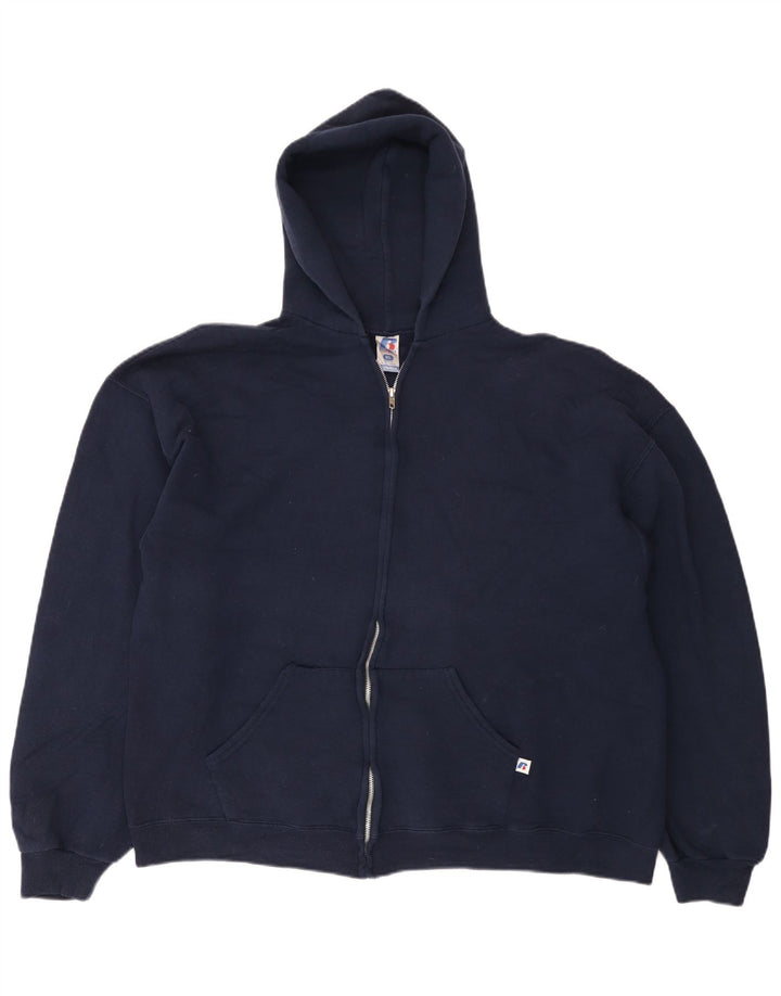 RUSSELL ATHLETIC Pull à capuche zippé Dri-Power pour femme UK 18 XL Bleu marine