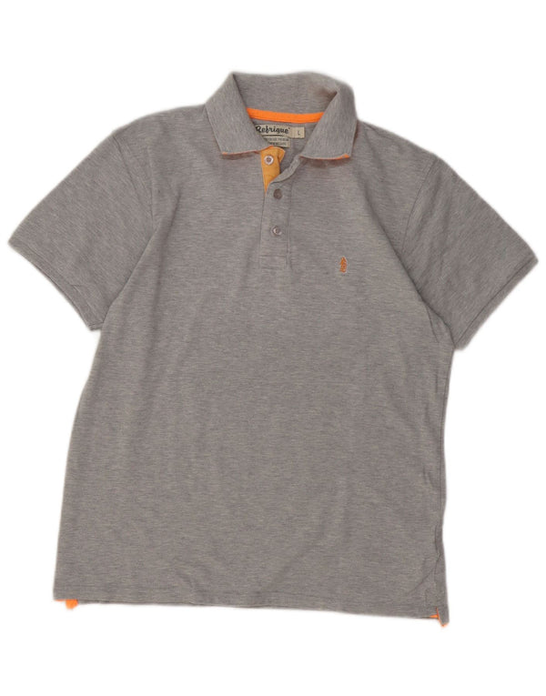 REFRIGUE Polo Homme Grand Gris Coton