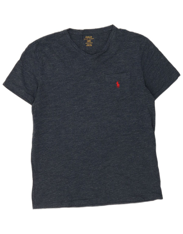 Polo Ralph Lauren T-Shirt Homme Bleu Marine Moyen Coton