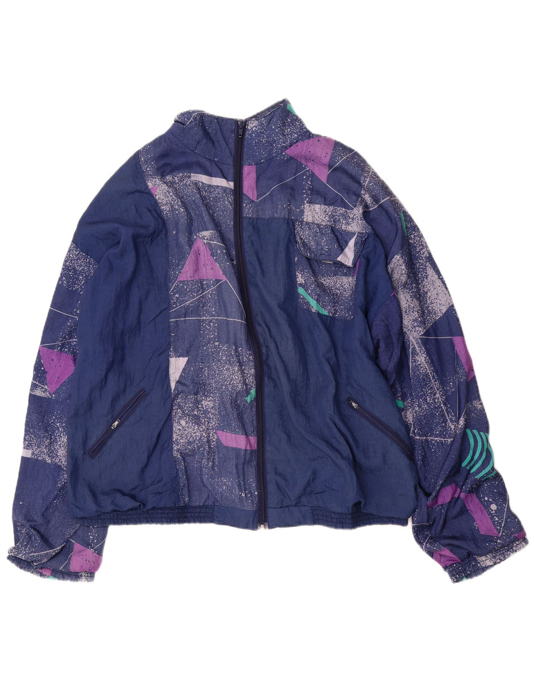ORSO POETA Survêtement Complet Homme XL Bleu Marine Géométrique Polyamide