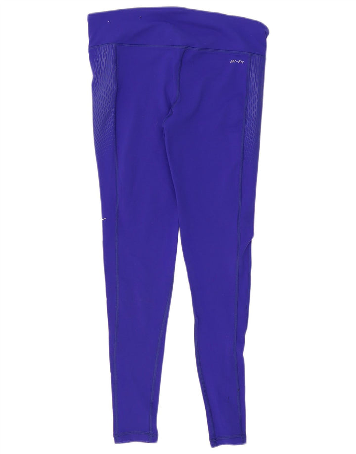 NIKE Legging Dri Fit pour femme UK 14 Nylon violet moyen