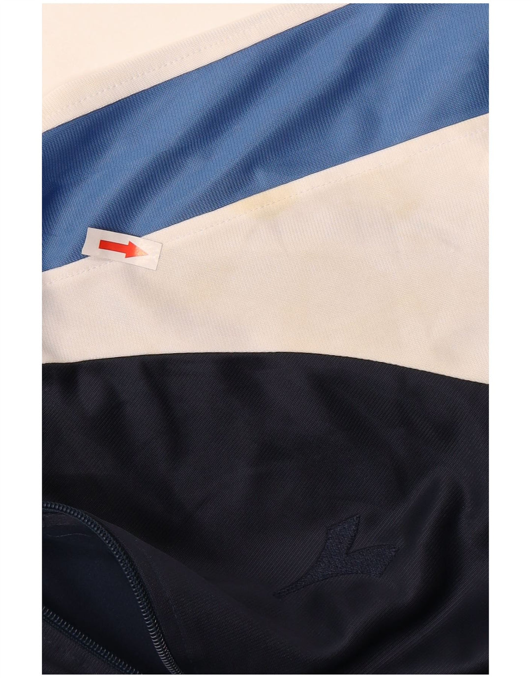 Diadora Veste de survêtement pour homme Large Bleu Marine Colorblock Polyester