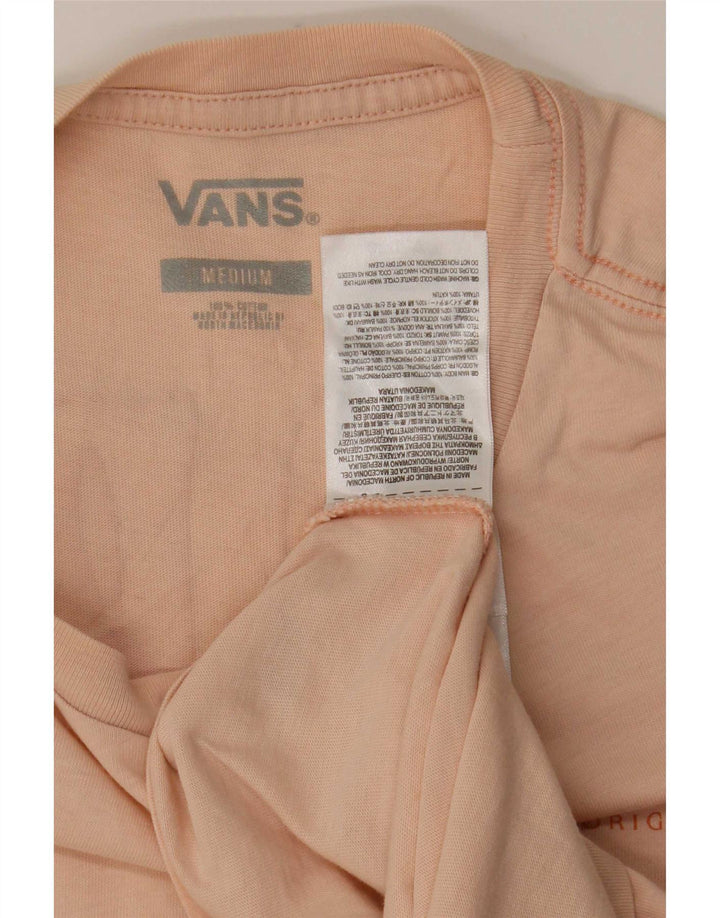 Vans T-Shirt Graphique Homme Rose Moyen Coton