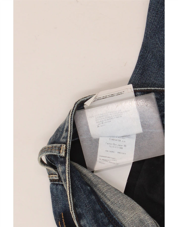 Replay Jean slim effet vieilli W29 L32 bleu marine en coton pour femme