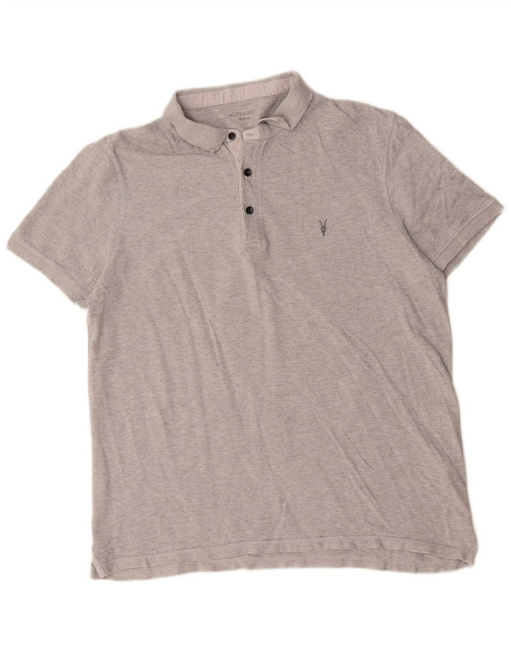 All Saints Polo Homme 2XL Gris Coton