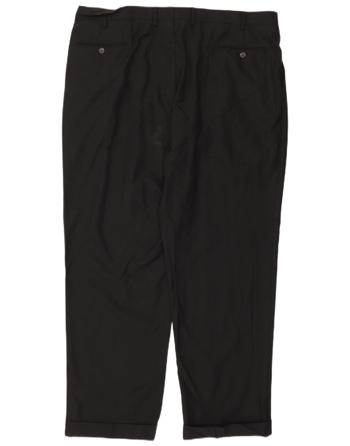 Izod Pantalon de costume pour homme W42 L32 Noir Polyester