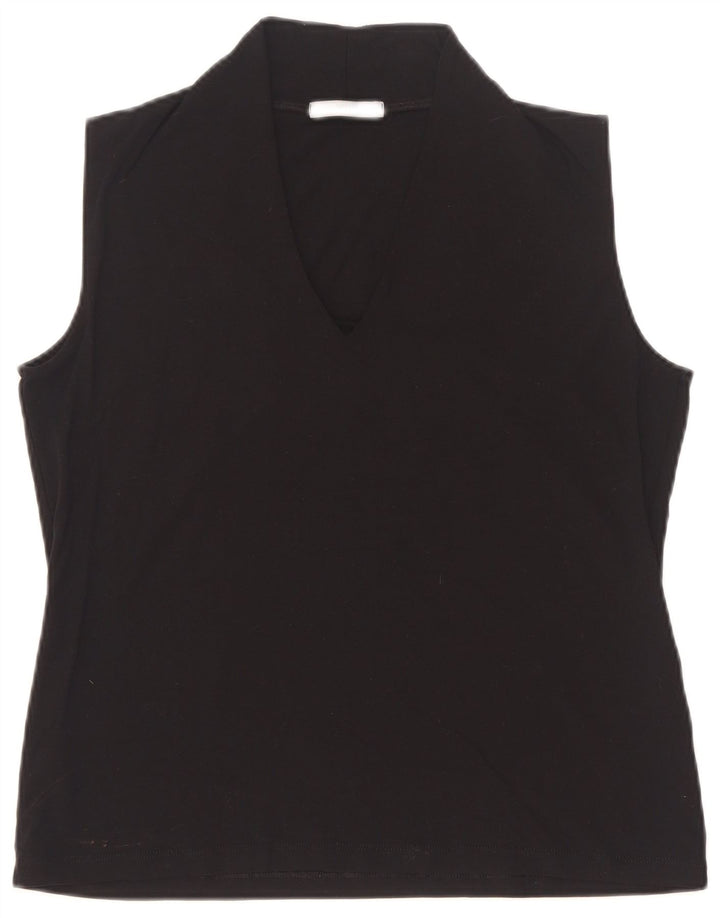 Marks & Spencer Débardeur pour femme UK 16 Large Noir Viscose