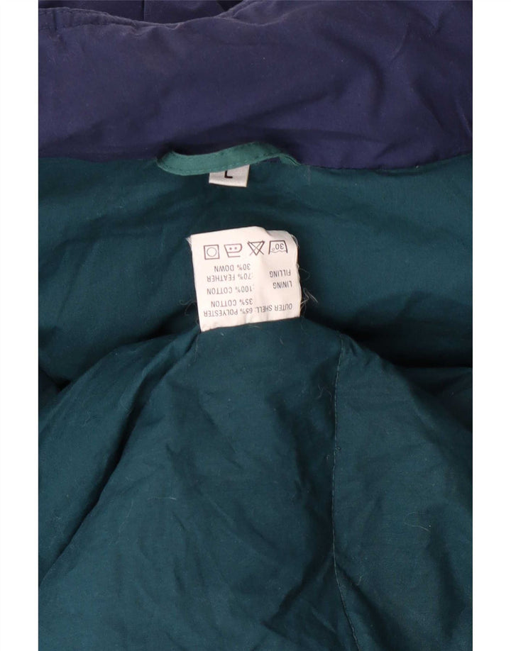 vintage Mens Hoody Parka Jacket UK 40 Grand Polyester Vert