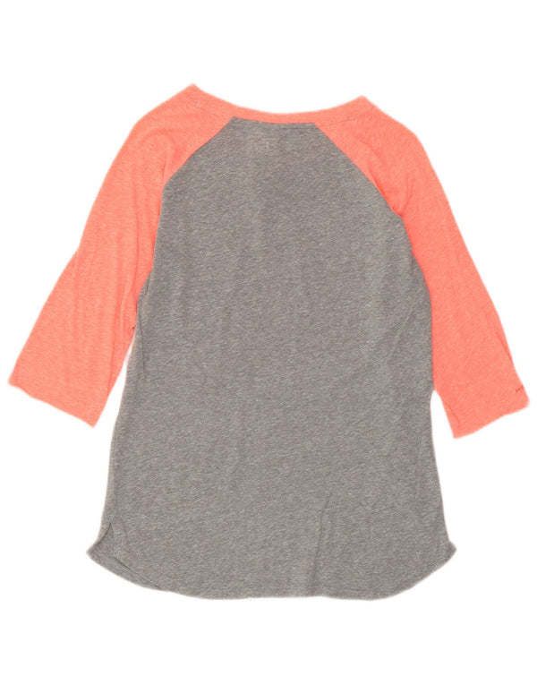 UNDER ARMOUR Haut graphique Heat Gear à manches 3/4 pour femme Gris moyen UK 12