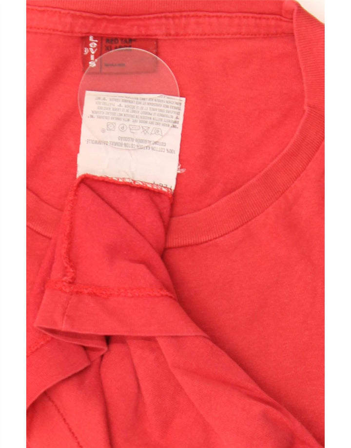 Levi's T-Shirt Graphique Top XL Homme Rouge Coton