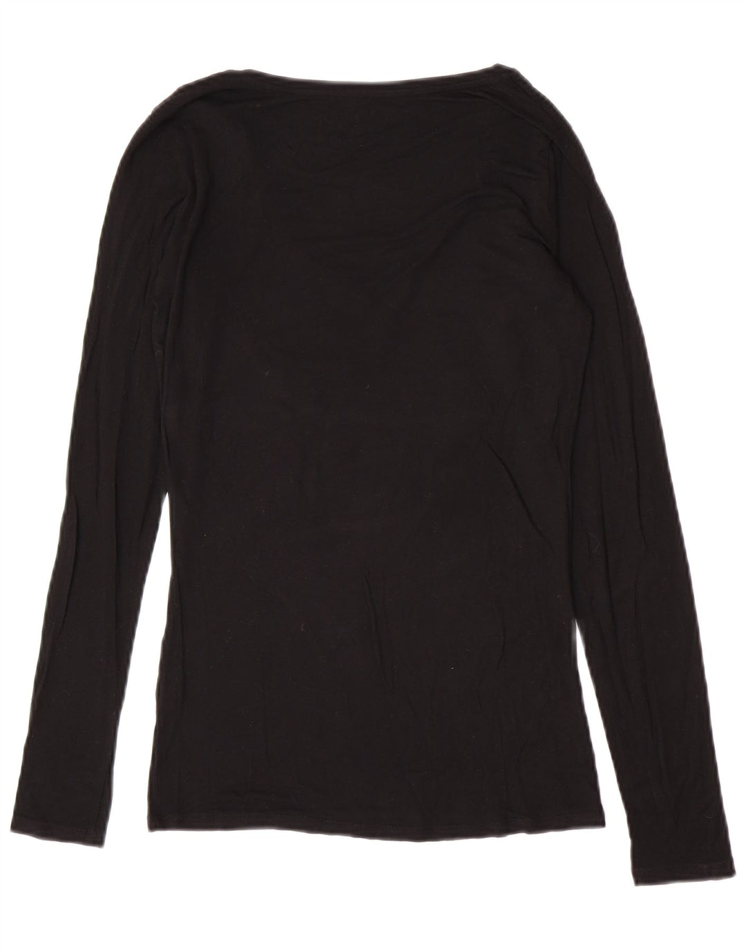 Guess Haut graphique à manches longues pour femme UK 12 Noir moyen
