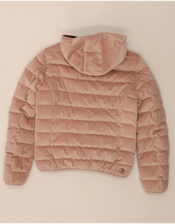 Colmar Veste matelassée à capuche en velours pour femme IT 44 Rose moyen