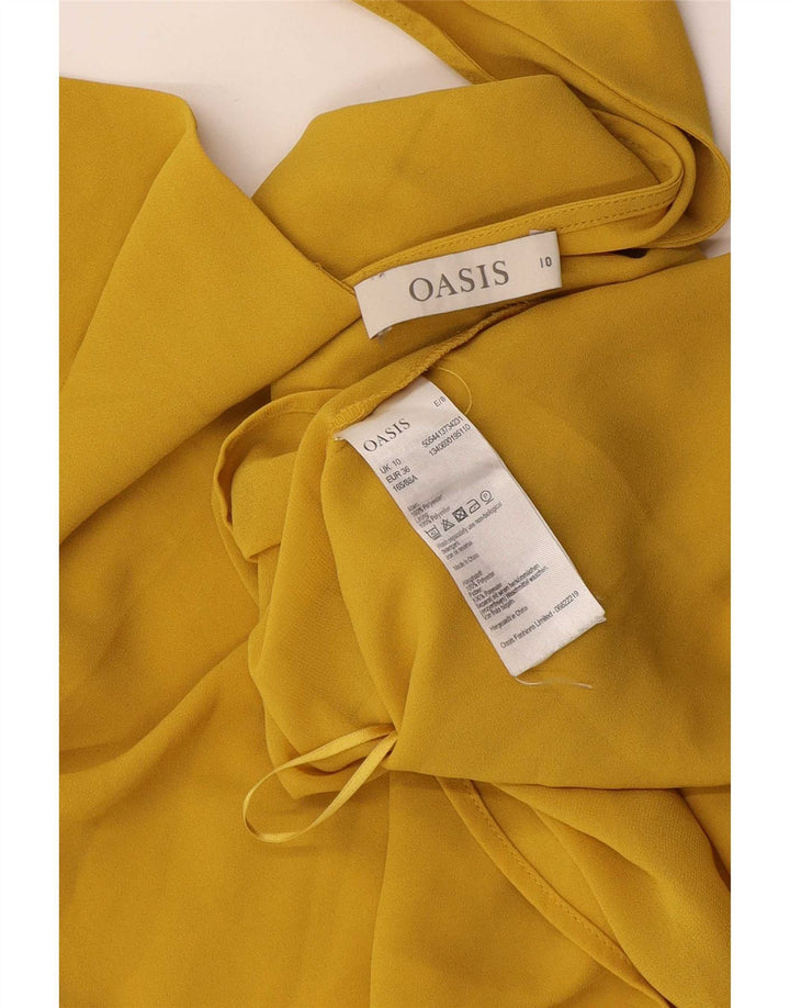 Oasis Caraco Femme UK 10 Petit Jaune Polyester