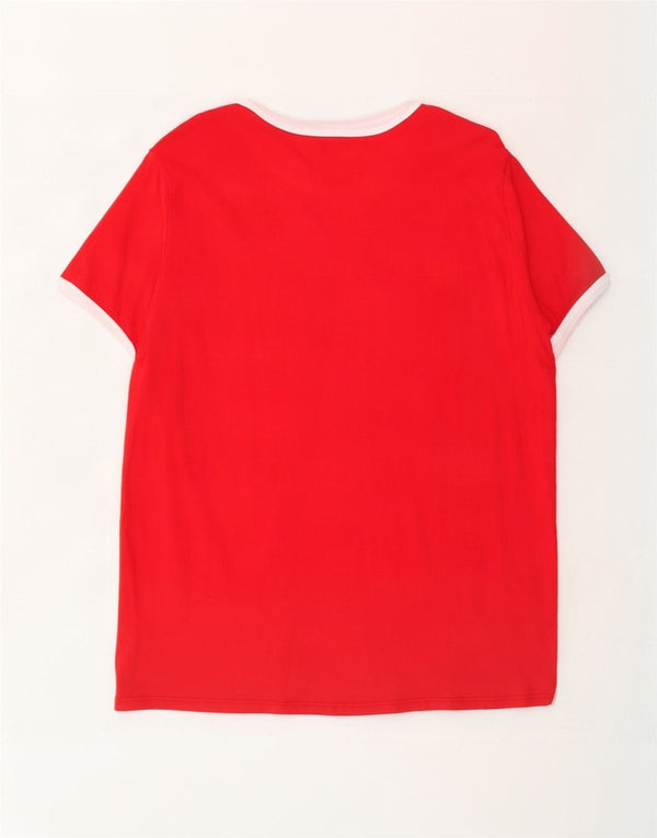 Levi's T-Shirt Graphique Femme UK 18 XL Rouge Coton
