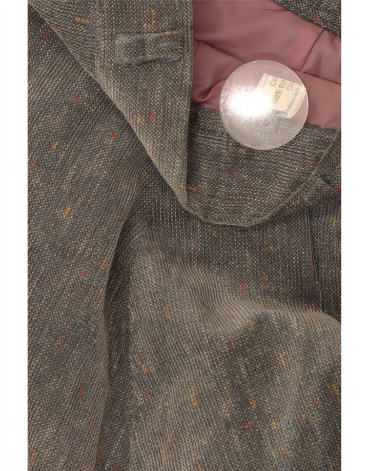 BRUGI Femme Jupe Trapèze W28 Coton Chiné Gris Moyen