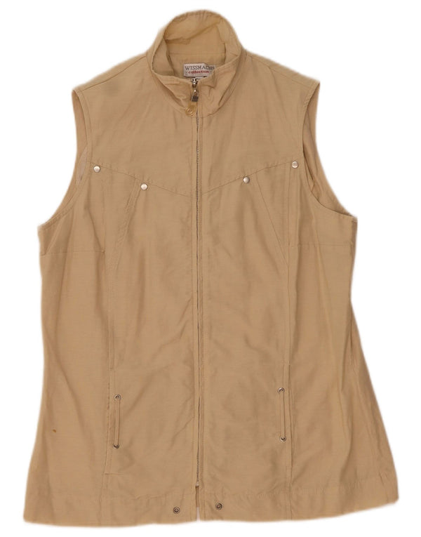 Wissmach Gilet surdimensionné pour femme UK 10 Petit coton beige
