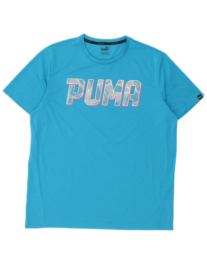 T-shirt graphique pour homme Puma, taille XL, bleu