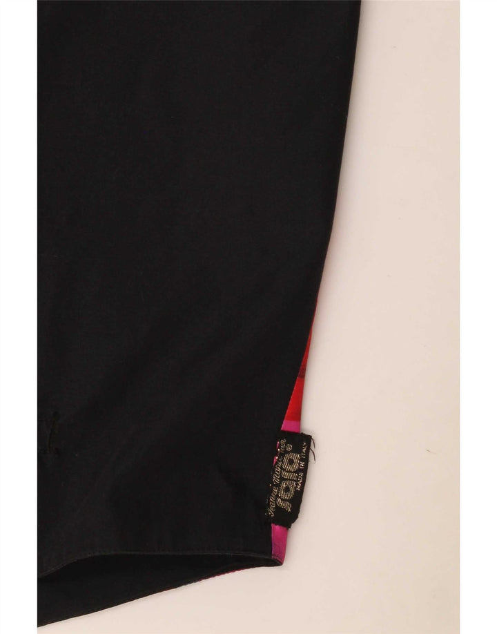 Gilet homme vintage petit noir géométrique rétro