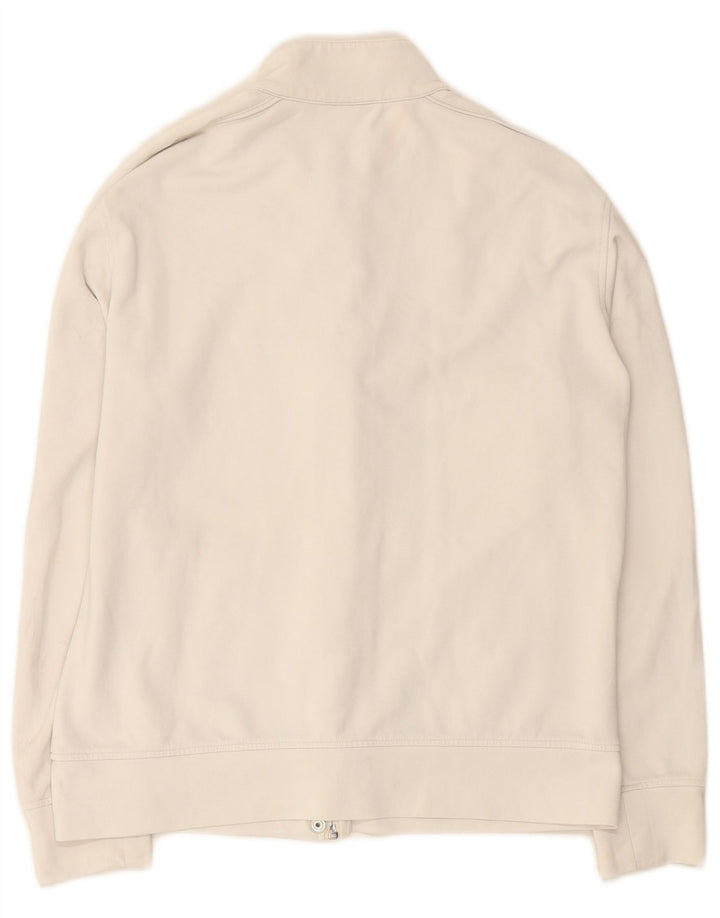 ASICS Veste de survêtement pour femme UK 14 Large Blanc Polyamide