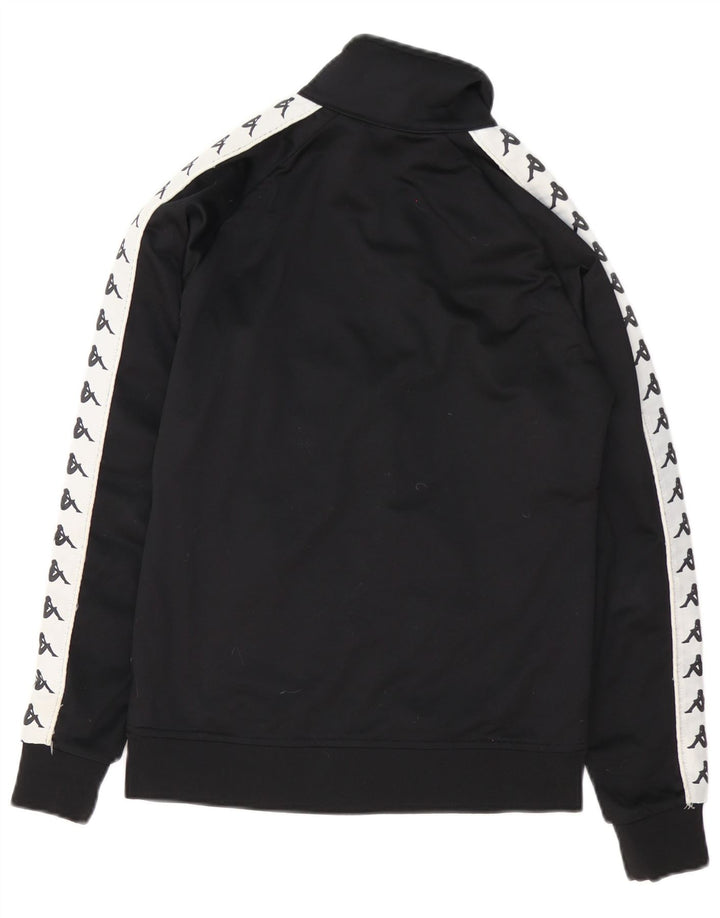 Kappa Veste de survêtement graphique pour femme UK 12 Medium Black Colourblock