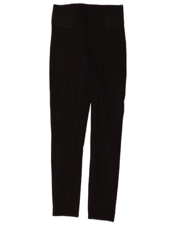 Pantalon décontracté slim femme Zara Small W26 L28 polyéthylène noir