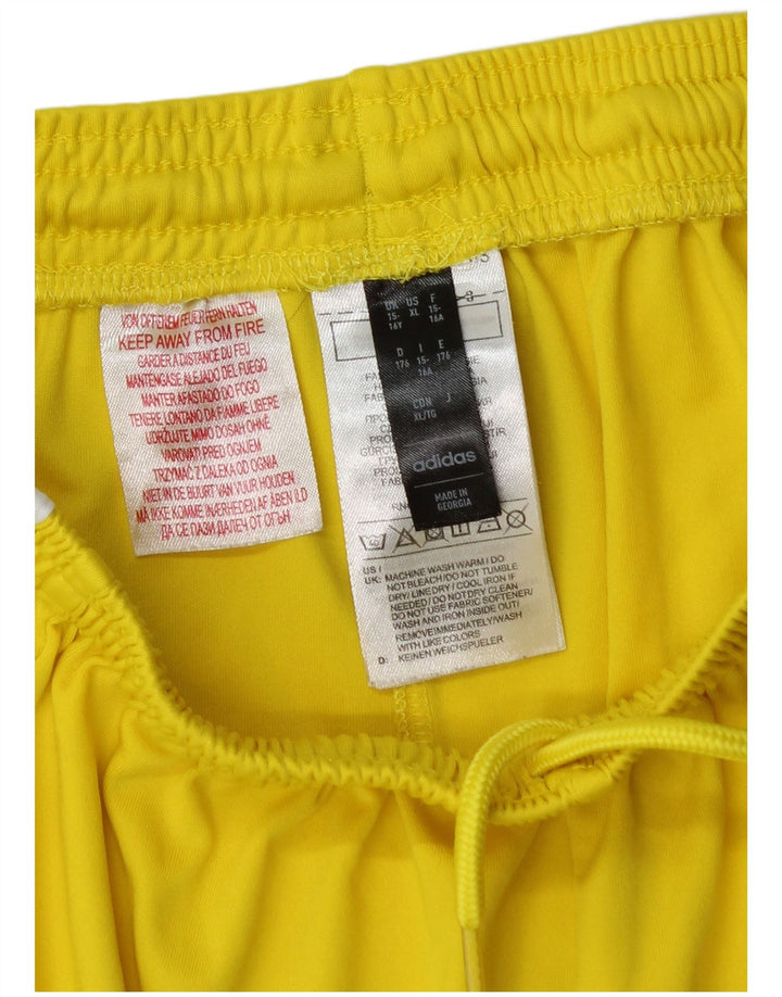 Adidas Short de Sport Aeroready Garçon 15-16 Ans Jaune Polyester