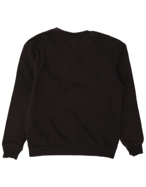 Puma Sweat-shirt surdimensionné graphique pour femme UK 6 XS Coton noir