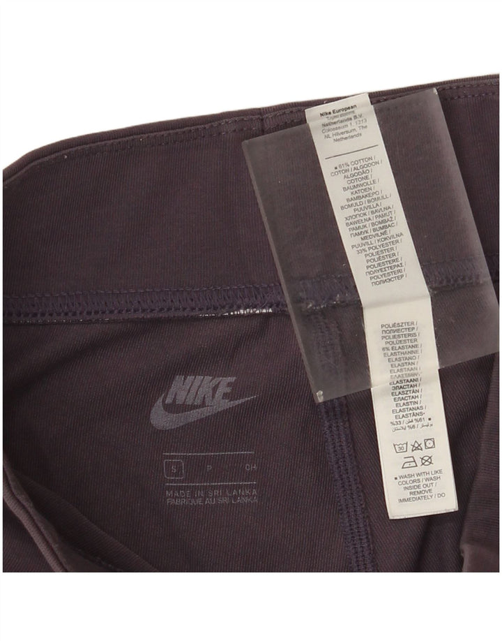 Nike Leggings Femme UK 10 Petit Violet Coton