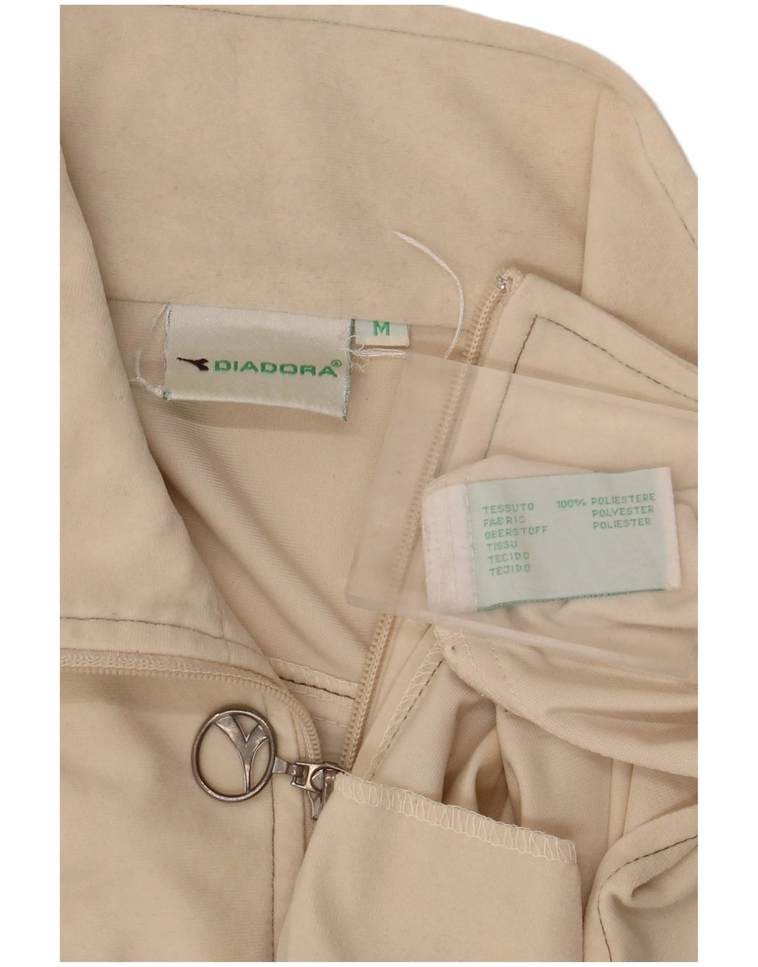DIADORA Veste de Survêtement Homme Beige Moyen Polyester