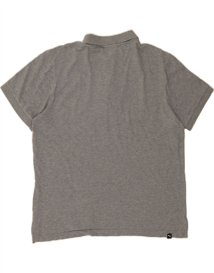 PUMA Mens Polo Shirt Large Grey Vintage Puma and Second-Hand Puma from Messina Hembry 